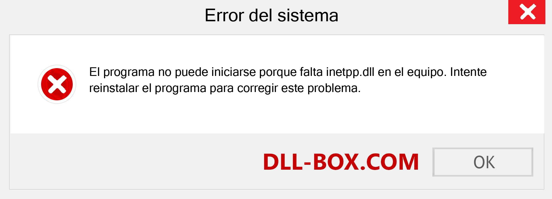 ¿Falta el archivo inetpp.dll ?. Descargar para Windows 7, 8, 10 - Corregir inetpp dll Missing Error en Windows, fotos, imágenes